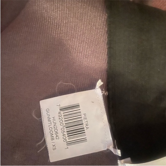 Hervé Leger PIETRA Silver Metallic Leggings Pants - Size XS - Picture 4 of 4